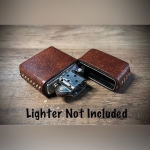 Genuine Leather Case for Zippo Lighter Standard Size (Made in USA 🇺🇸)